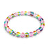 Erdbeere Borealis | Silber | Galaxie Glasperlenarmband
